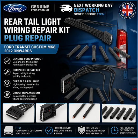 Genuine Ford Transit Custom MK8 Rear Tail Light Wiring Repair Plug Loom 2012-On